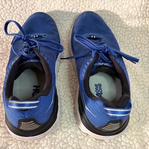 Hoka Men's Bondi 8 Vibrant Blue Athletic Shoes - Picture 6 of 8